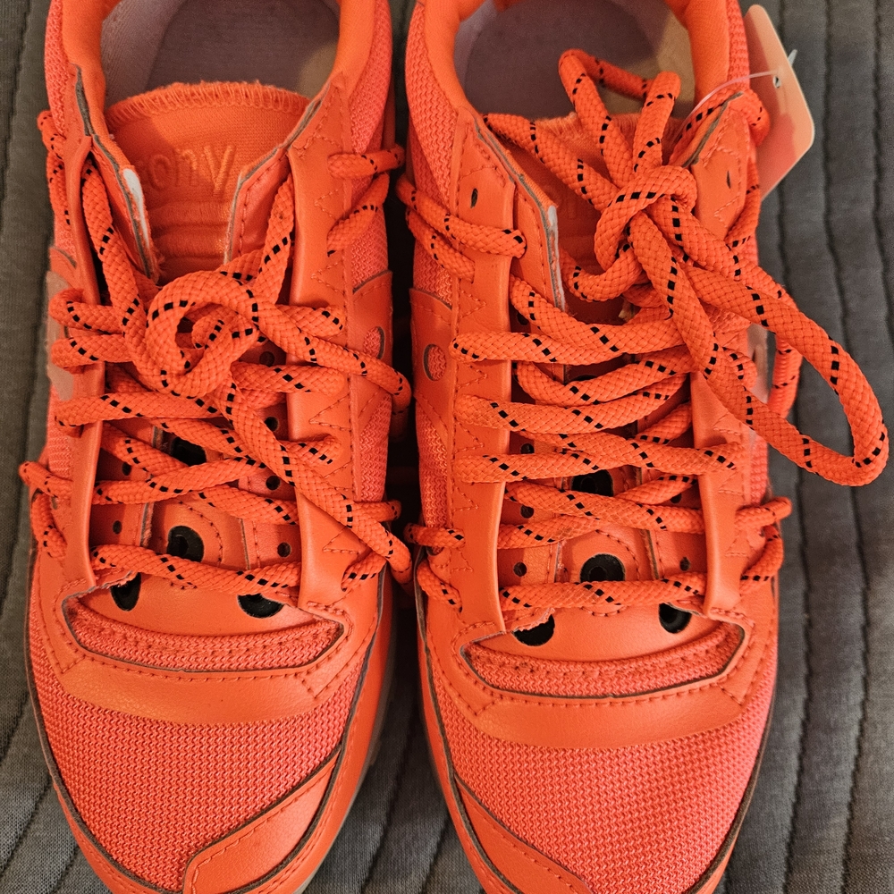 Saucony Women's Bright Orange Sneakers - Picture 2 of 9